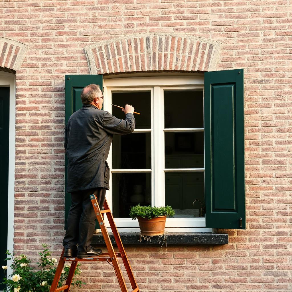 Vakman aan het werk